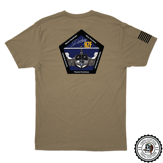 101 CAB H2F w/Flag Tan 499 T-Shirt