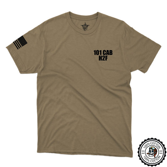 101 CAB H2F w/Flag Tan 499 T-Shirt