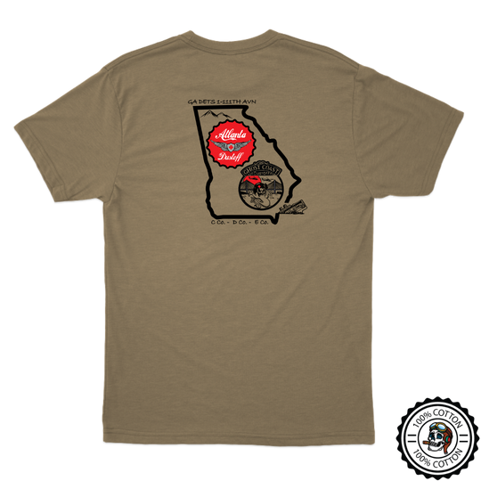 Det 1, C Co, 1-111 GA Dustoff Tan T-Shirt