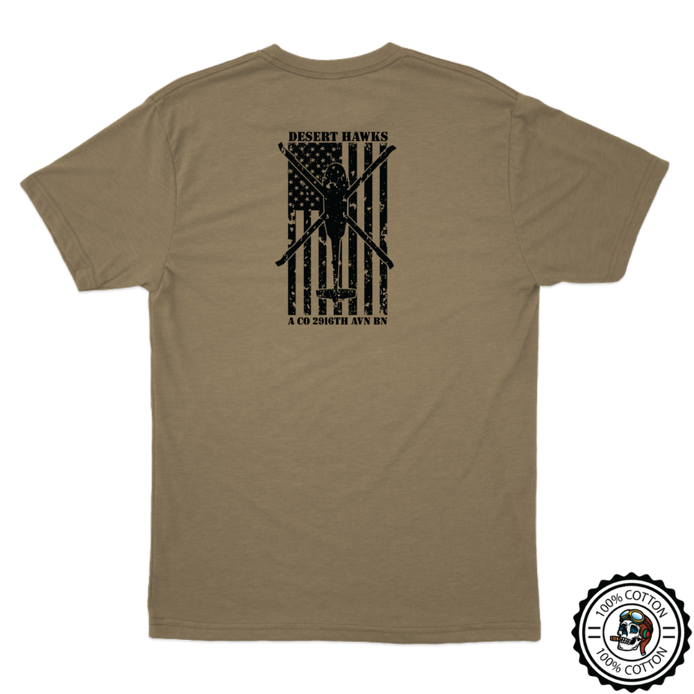 A Co, 2916 AVN "Desert Hawks" Tan T-Shirt