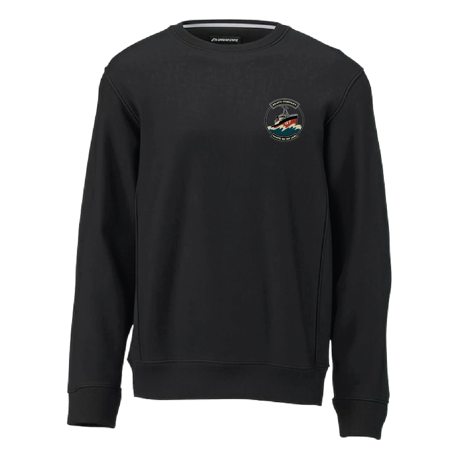 1ST FLIGHT_{unit}_heavyweightcrewneck_black_embroidered_front.png