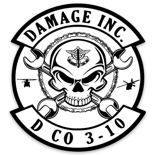 D Co, 3-10 GSAB "Damage, Inc." Stickers