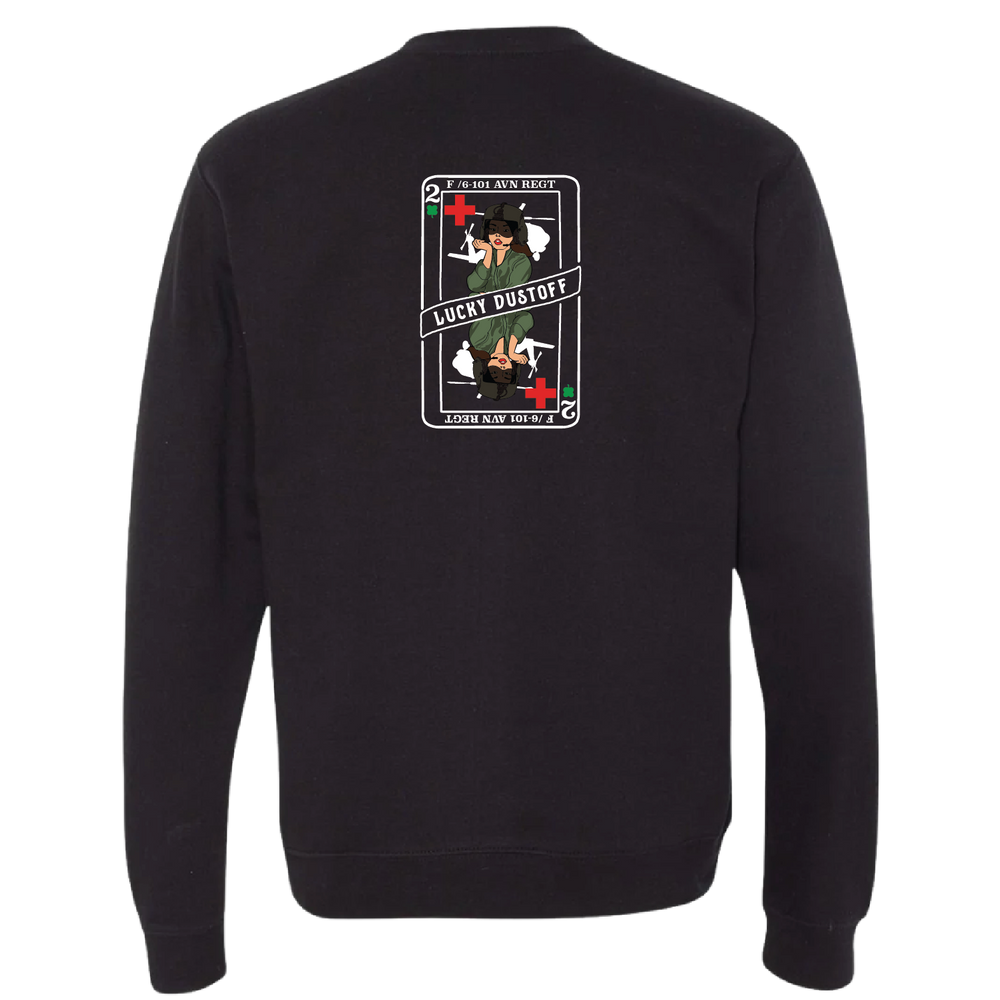 2 FSMP, F Co, 6-101 AVN Lucky Dustoff Crewneck Sweatshirt