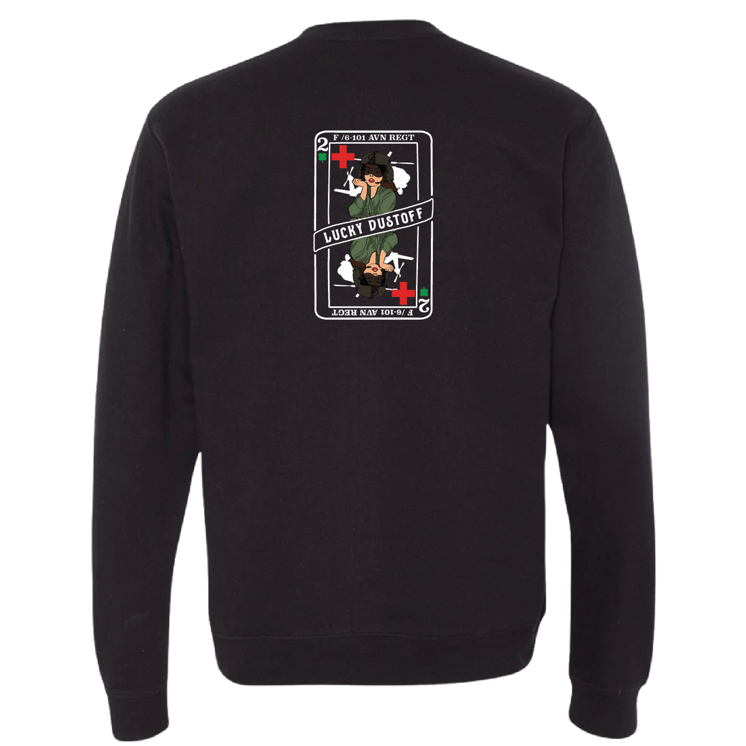 2 FSMP, F Co, 6-101 AVN Lucky Dustoff Crewneck Sweatshirt