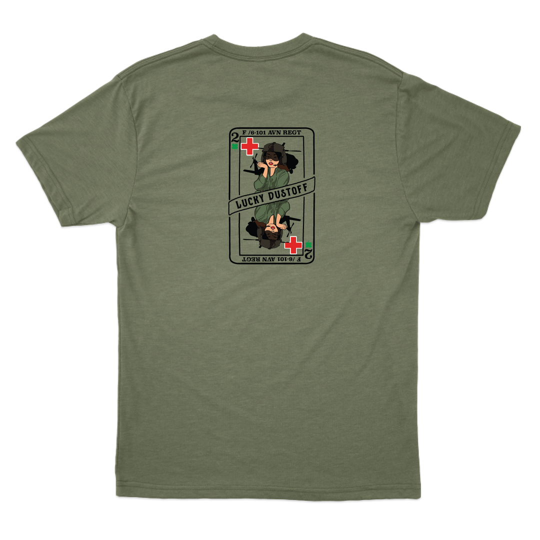 2 FSMP, F Co, 6-101 AVN Lucky Dustoff T-Shirts