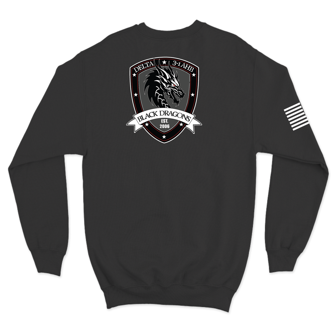 D Co, 3-1 AHB "Black Dragons" V2 Crewneck Sweatshirt