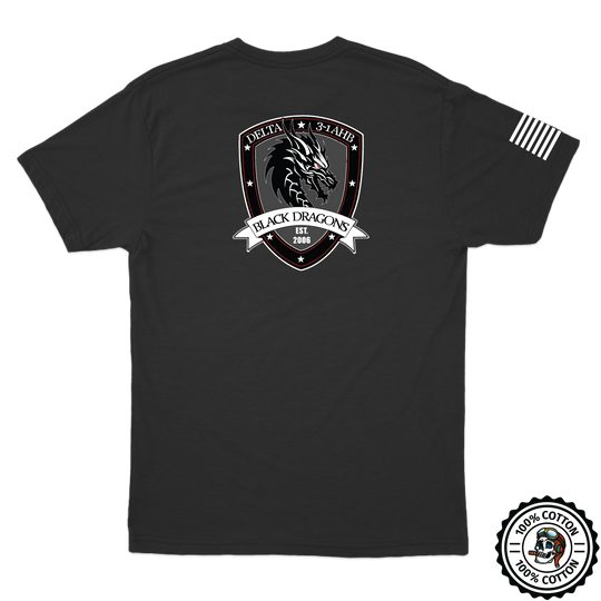 D Co, 3-1 AHB "Black Dragons" V2 T-Shirts