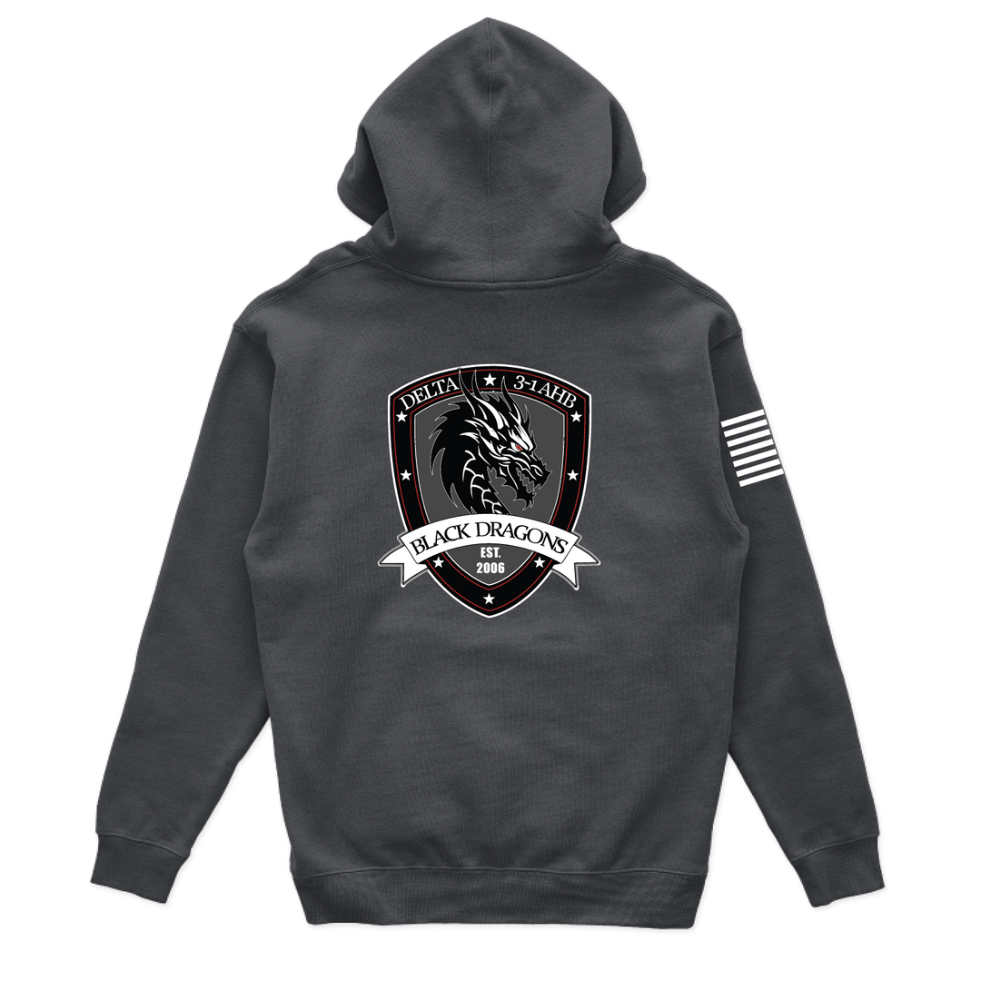 D Co, 3-1 AHB "Black Dragons" V2 Hoodies