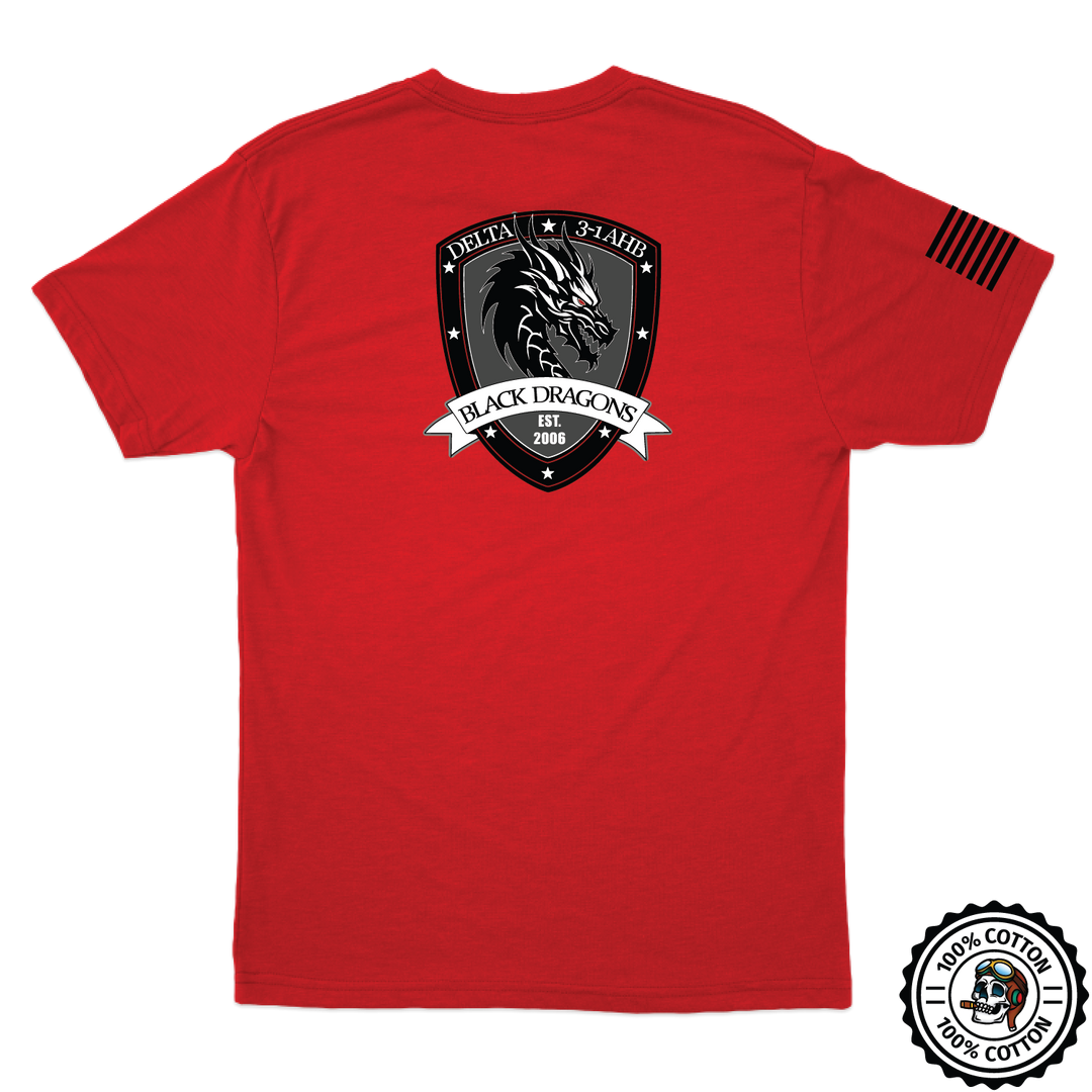 D Co, 3-1 AHB "Black Dragons" V2 T-Shirts