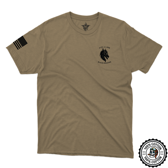 D Co, 3-1 AHB "Black Dragons" V2 Tan 499 T-Shirt