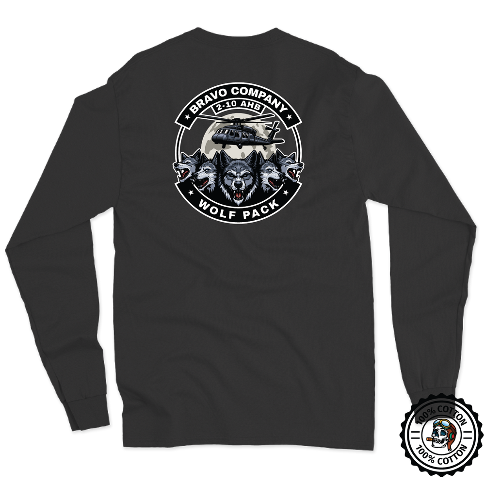 B Co, 2-10 AHB “Wolfpack” 2025 Long Sleeve T-Shirt