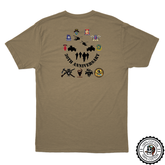 1-106 AHB Mogadishu 30th Anniv. Tan 499 T-Shirt