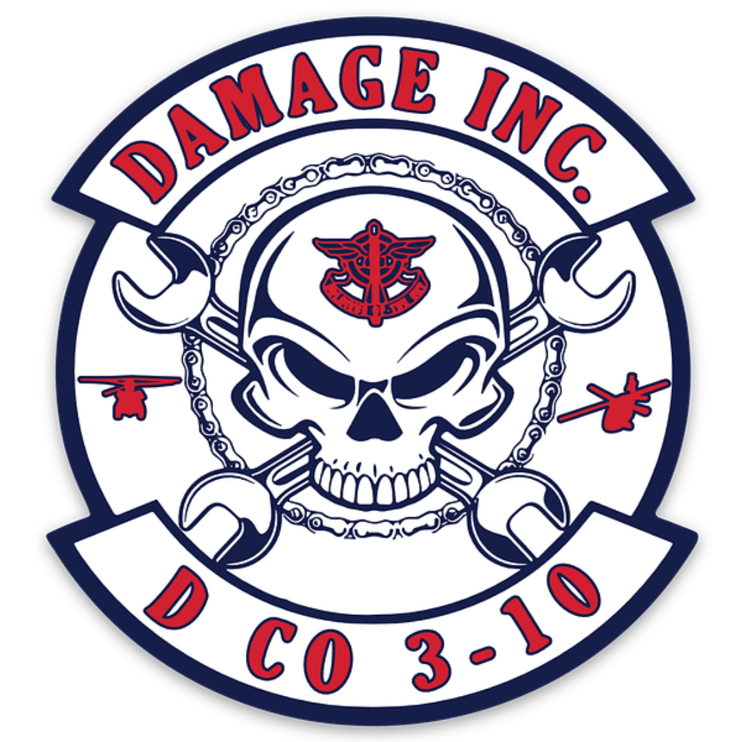 D Co, 3-10 GSAB "Damage, Inc." Stickers