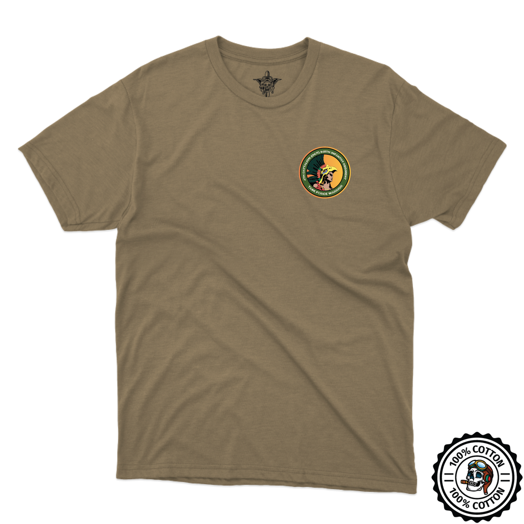 4-345th BN, 1 BDE V2 Tan 499 T-Shirt