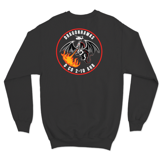 D Co, 2-10 AHB "Dragonhawks" Crewneck Sweatshirt