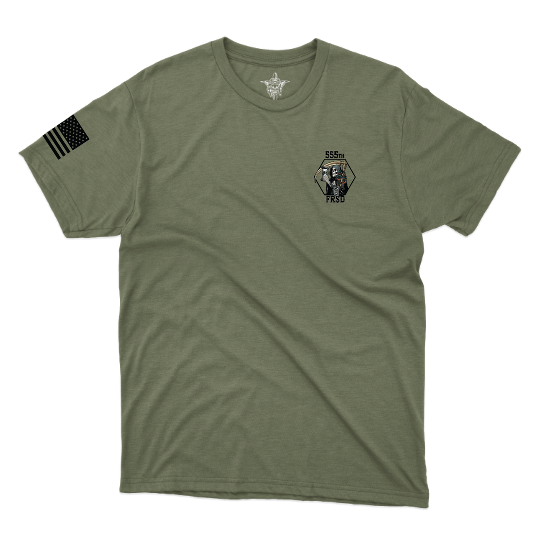 555th FRSD "Triple Nickel" w/Flag T-Shirts