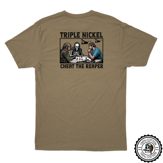 555th FRSD "Triple Nickel" Tan 499 T-Shirt