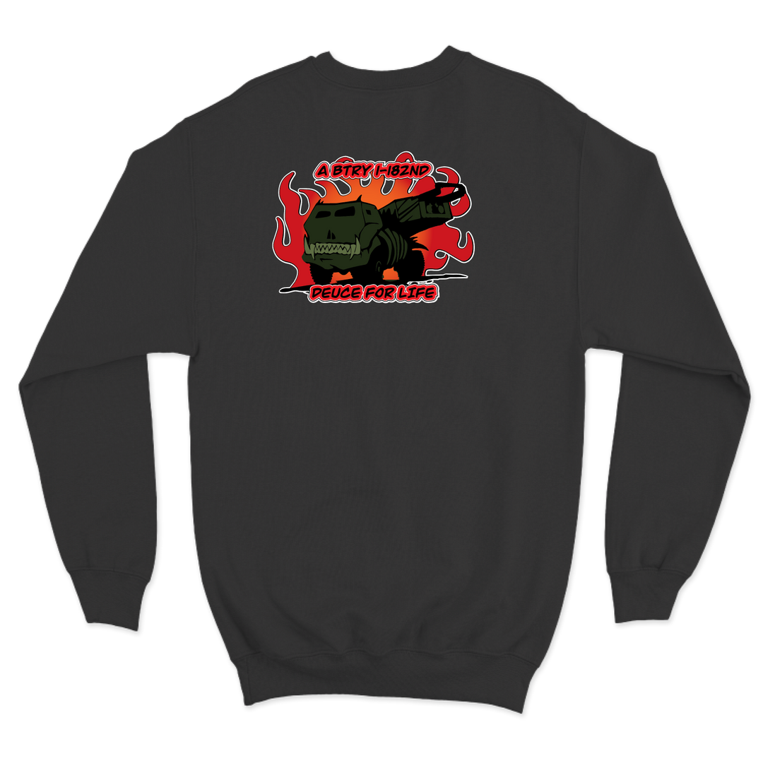 A BTRY, 1-182nd FA "GATORS" DFL Crewneck Sweatshirt