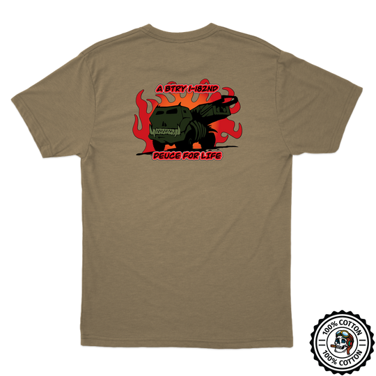 A BTRY, 1-182nd FA "GATORS" DFL Tan 499 T-Shirt