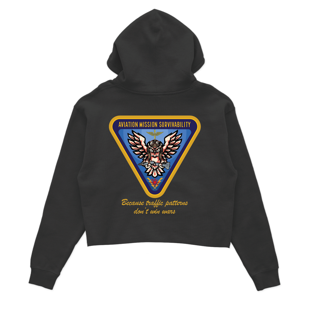 Aviation Mission Survivability Crop Hoodie