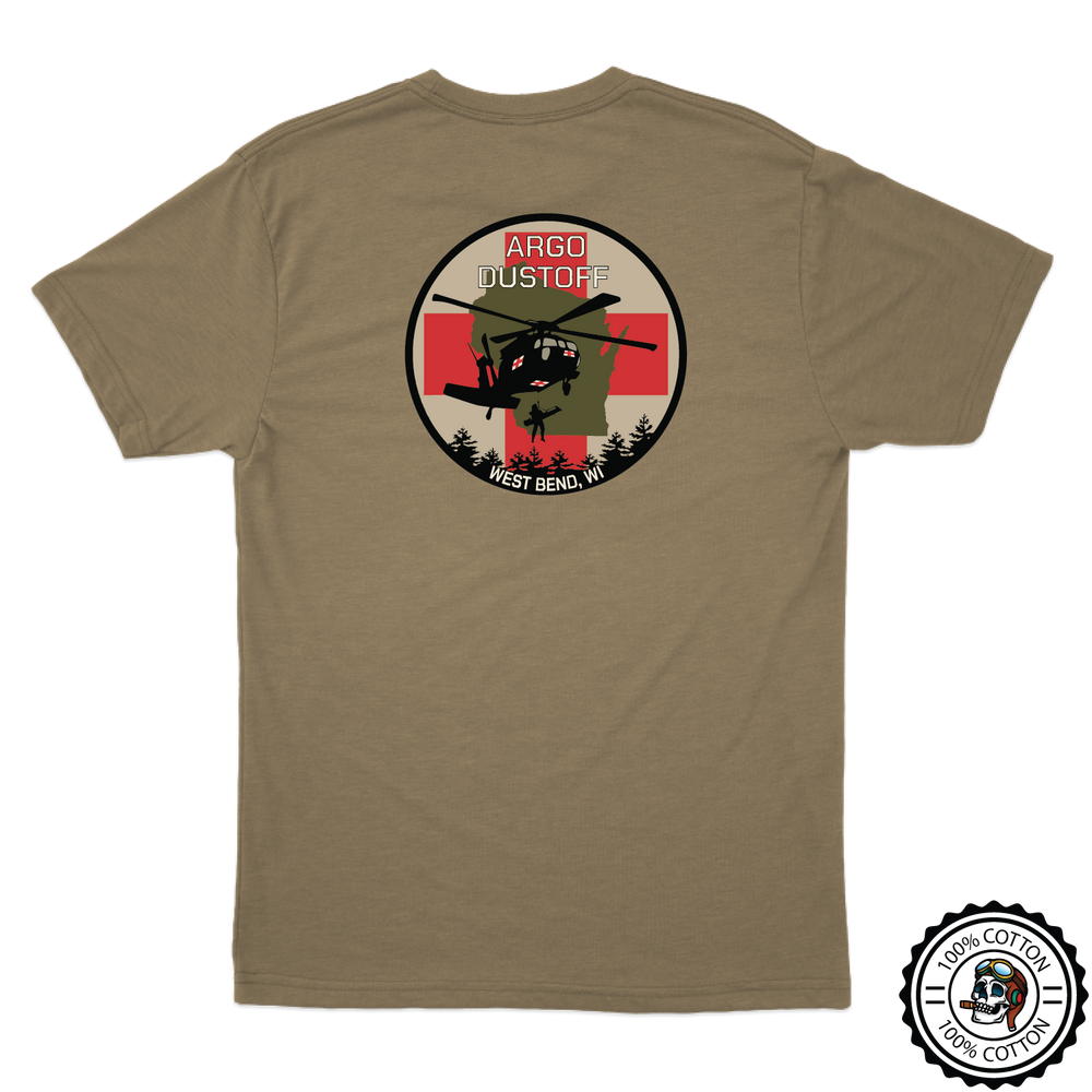 C Co, 1-168 AVN "ARGO Dustoff" V3 Tan 499 T-Shirt