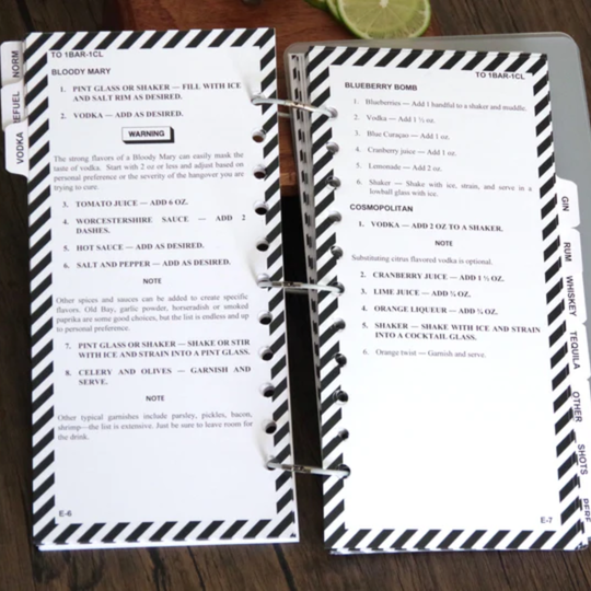 Air Force Cocktail Checklist