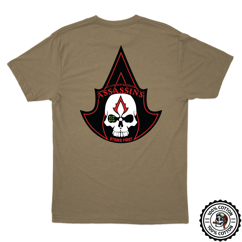 A Co, 1-3 AB "Assassins" V2 Tan 499 T-Shirt