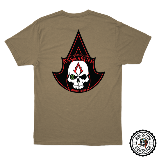 A Co, 1-3 AB "Assassins" V2 Tan 499 T-Shirt