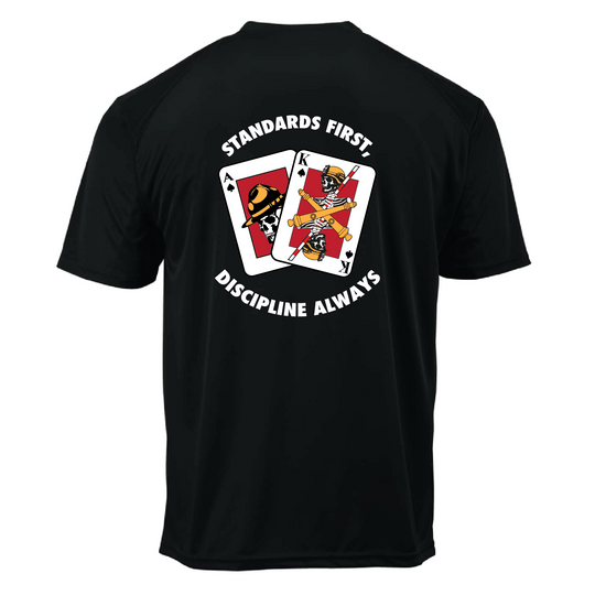 B Battery, 1-22 FA "Blackjacks"  Performance Tee