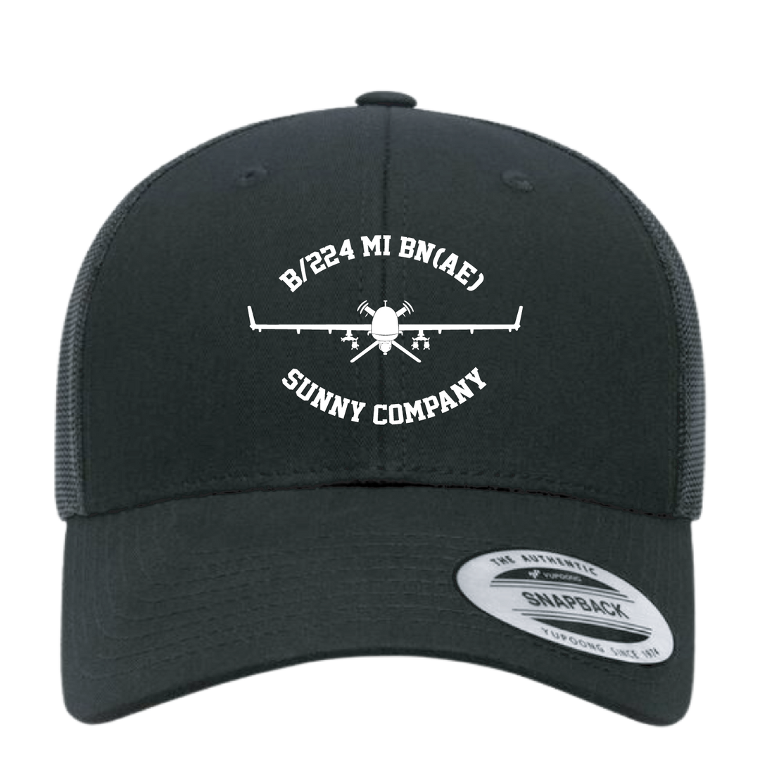B Co, 224 MI BN (AE) "Sunny Company" Embroidered Retro Trucker Hats