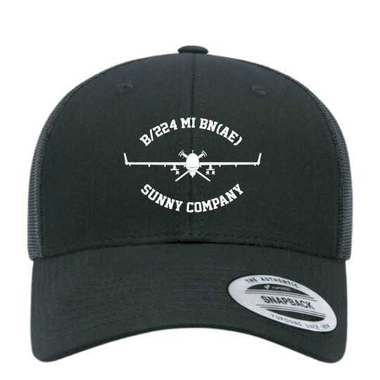 B Co, 224 MI BN (AE) "Sunny Company" Embroidered Retro Trucker Hats