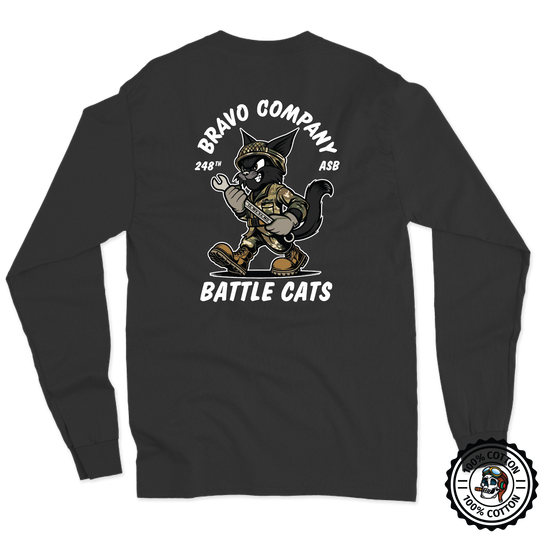 B Co, 248th ASB "Battle Cats" Long Sleeve T-Shirt