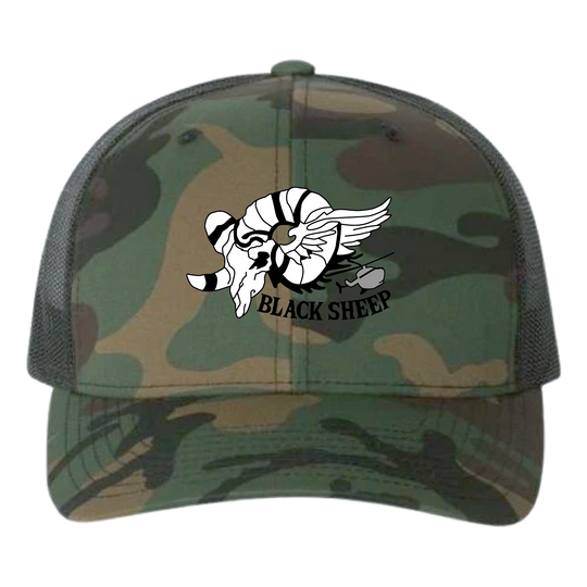 Det 1, B Co, 1-112 S&S "Black Sheep" Embroidered Hats