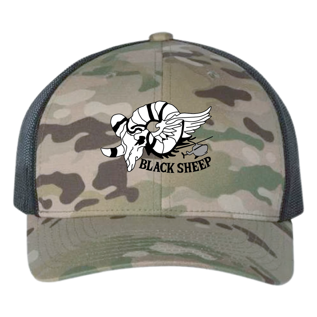 Det 1, B Co, 1-112 S&S "Black Sheep" Embroidered Hats