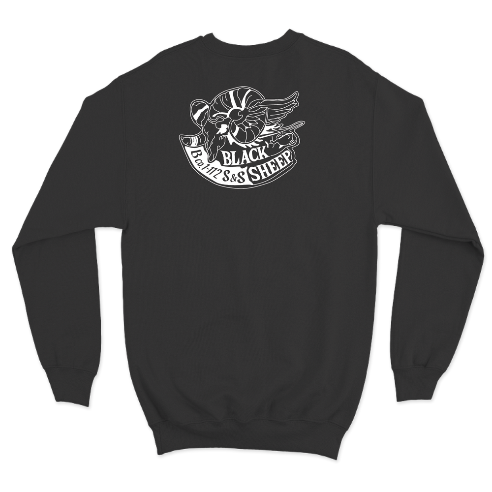 Det 1, B Co, 1-112 S&S "Black Sheep" Crewneck Sweatshirt