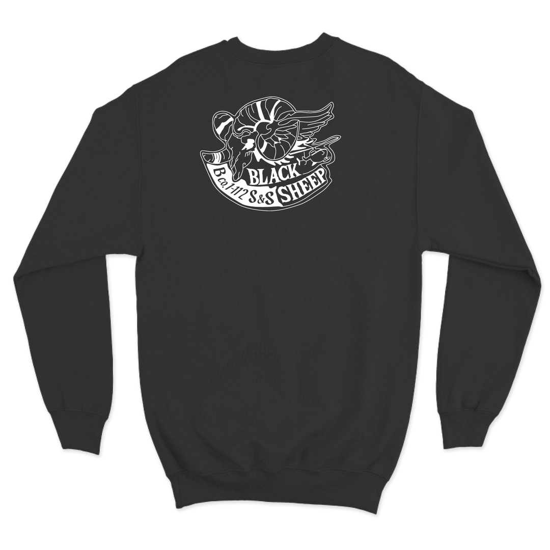 Det 1, B Co, 1-112 S&S "Black Sheep" Crewneck Sweatshirt