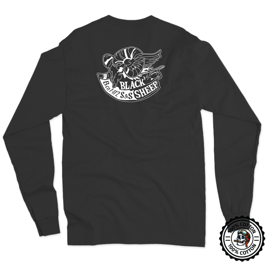 Det 1, B Co, 1-112 S&S "Black Sheep" Long Sleeve T-Shirt