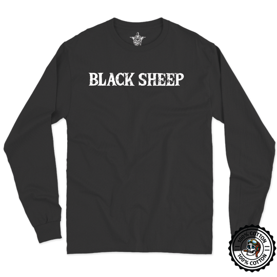 Det 1, B Co, 1-112 S&S "Black Sheep" Long Sleeve T-Shirt