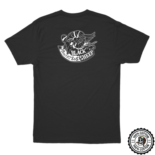 Det 1, B Co, 1-112 S&S "Black Sheep" T-Shirts