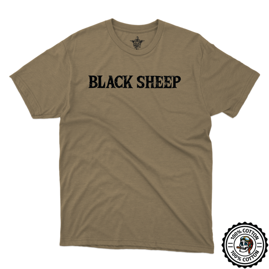 Det 1, B Co, 1-112 S&S "Black Sheep" Tan 499 T-Shirt