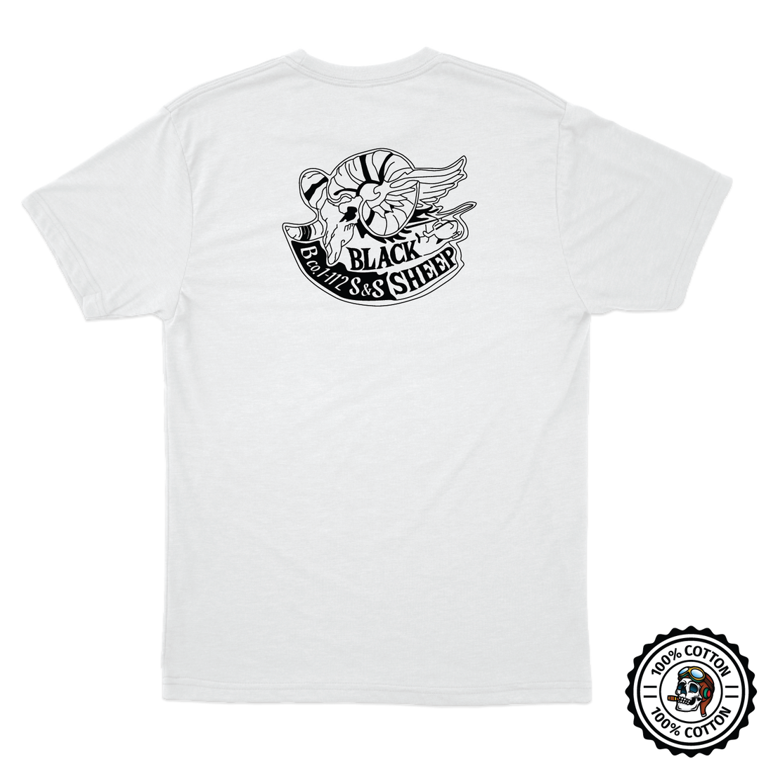 Det 1, B Co, 1-112 S&S "Black Sheep" T-Shirts