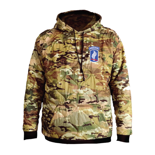 B Co, 173rd BSB "Bandits" Woobie Hoodie Embroidery