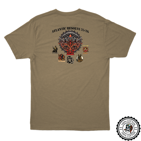 B Co, 1BEB Atlantic Resolve 25-26 Tan T-Shirt