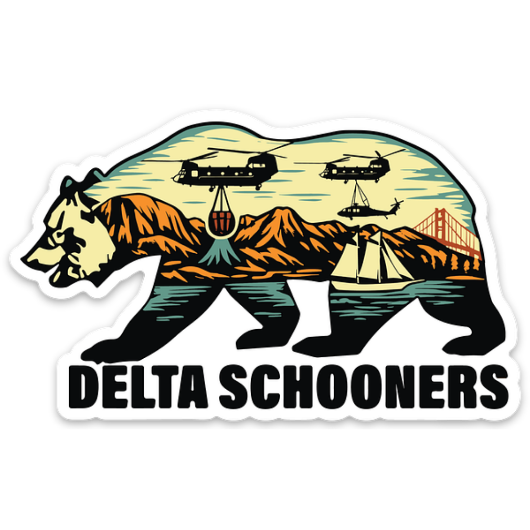 B Co, 1-126 AVN "Delta Schooners" Sticker