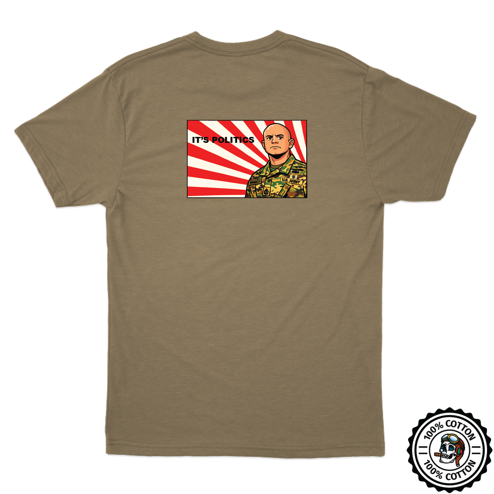 B Co, 2-162 IN Politics Tan T-Shirt