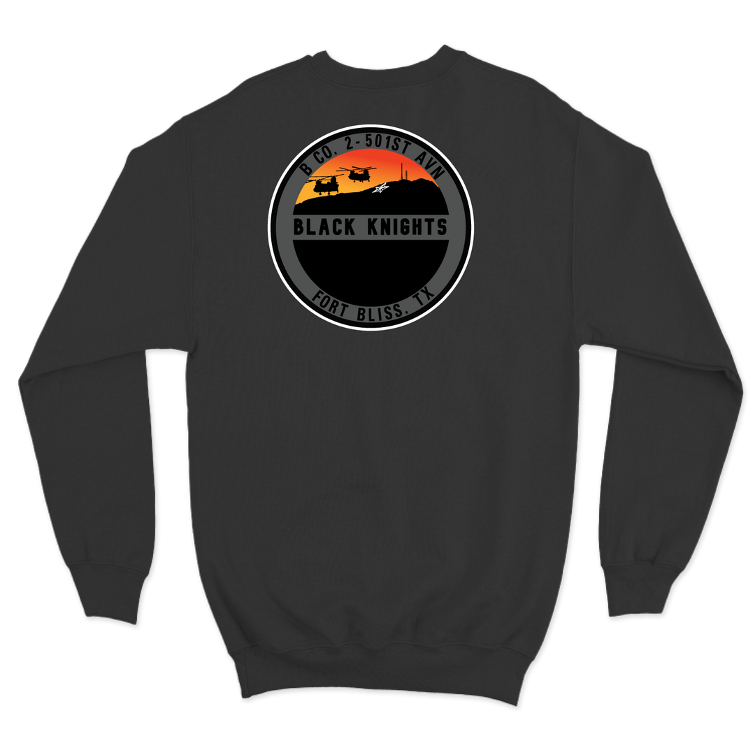 B Co, 2-501 GSAB “Black Knights” V2 Crewneck Sweatshirt