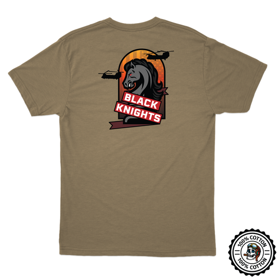 B Co, 2-501 GSAB “Black Knights” Tan 499 T-Shirt