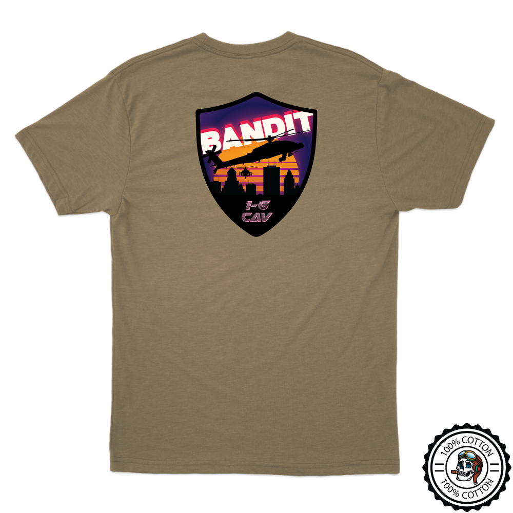 B TRP, 1-6 CAV "Bandit" Tan 499 T-Shirt