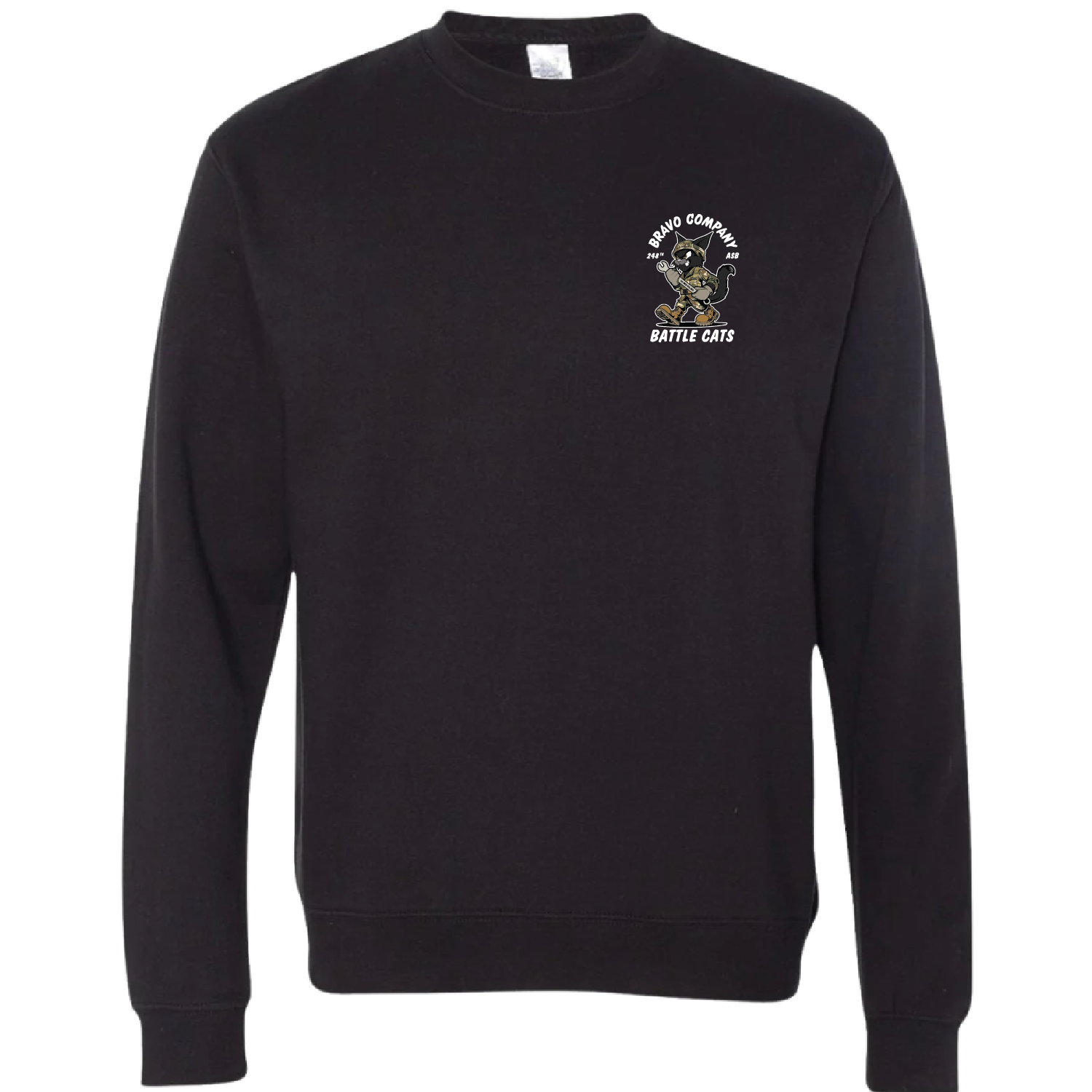 B Co, 248th ASB Battle Cats_crewneck_black_front.png