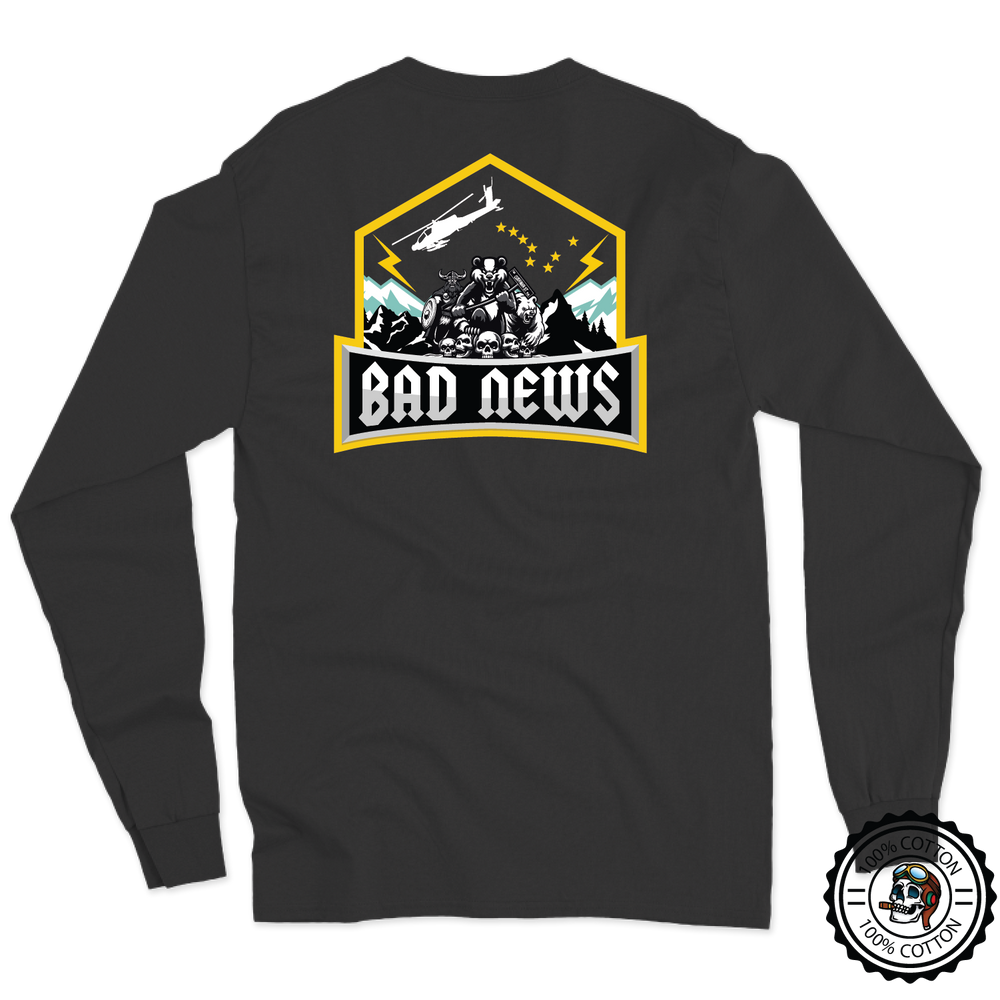 B Co, 1-25 AB “Bad News” V3 Long Sleeve T-Shirt